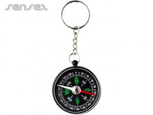 Direction Key Rings With Compass