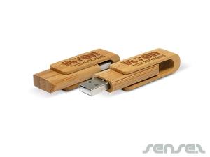 USB Sticks - Swivel Bamboo (4GB)