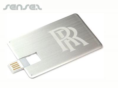 Flat Metal USB Cards (4GB)