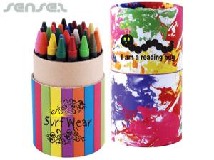 Custom Crayons In Cardboard Tube