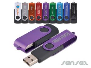 Swish Swivel Custom USB Sticks (4GB)