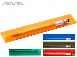 Lineal mit Stylus Pens (12cm)