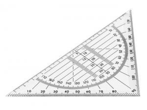 Plastic 45° Triangle Rulers