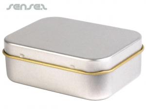 Undecorated Silver Tins