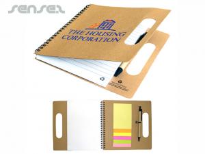 Eco Recycled Notebooks Mit Notizblöcken Und Stift