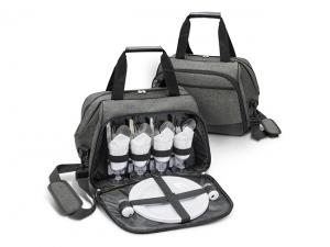 古典的に完全装備の4人用ピクニックバッグ