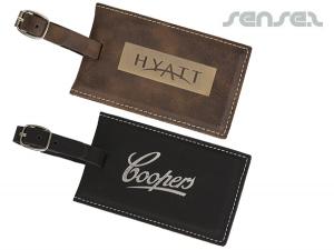 Leatherette Luggage Tags