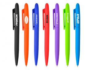 Neon Rubber Twist Pens