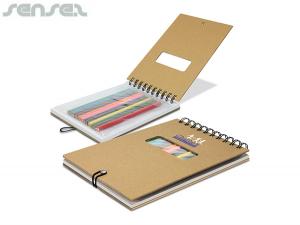 Eco Travel Notebook Colouring Sets (A5)