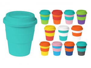 プラスチック蓋付きメトロコーヒーカップ（320ml）