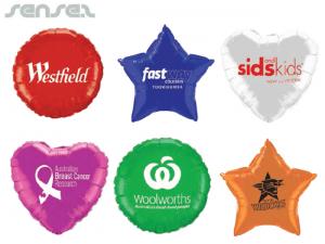 Round, Heart & Star Shaped Foil Balloons