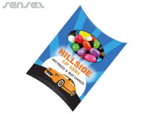 Full Colour Printed Window Pillow Boxes With Jelly Beans