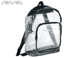 Clear PVC Event Backpacks