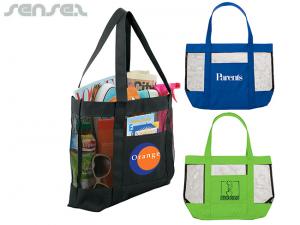 Jun Mesh Beach Tote Bags