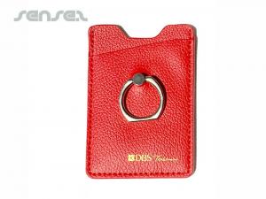 Custom RFID Mobile Phone Wallets With Rings