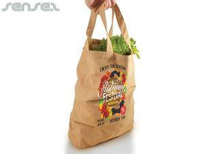 Eco Poly-Cotton Short Handle Tote Bags