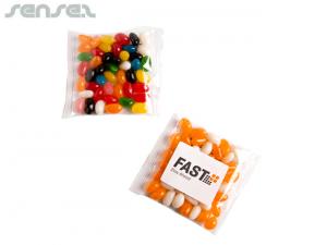Corporate Coloured Jelly Bean Bags (50g)