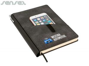 Stevie Faded Denim Leatherette Notebooks (A5)