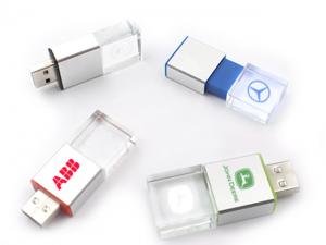 Logo Light Up Block USB Flash Drives (4GB)