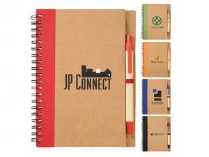 Eco Recycled Spiral Notebooks With Pen