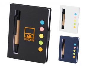 Spot Notebooks With Sticky Note And Pen