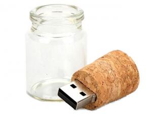 Cork Message In Bottle USB-Sticks (4 GB)