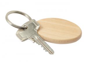 Buchenholz Oval Holz Schlüsselanhänger