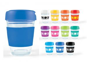 Mix&Match Flip Lid Glass Coffee Cups (320ml)