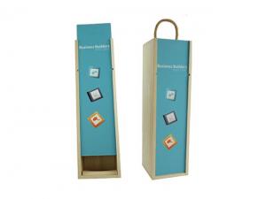 Wooden Full Colour Lid Wine Boxes