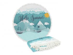 Full Colour Round Beach Towels