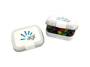 Rectangle Hinge Tins Filled With M&Ms (30g)