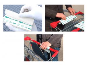 Removable Barrier Notes For Shopping Trolleys And Baskets