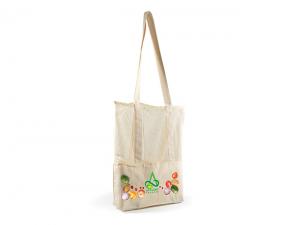 Cotton Mesh Tote Bags With Calico Base