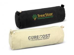 Round Cotton Canvas Pencil Cases (140gsm)