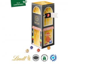 Adventskalender Geschenkboxen gefüllt mit Lindor Schokoladenkugeln (109g)