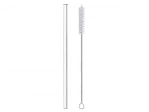 Glass Straw And Brush Sets In Printed Case (2Pcs)