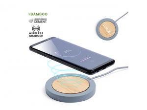Bamboo & Limestone Cement Wireless Chargers