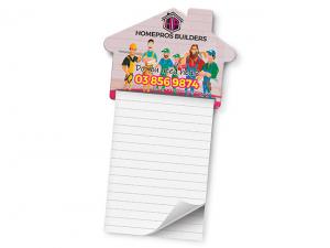 Magnetic House Shaped Memo Pads (A7)