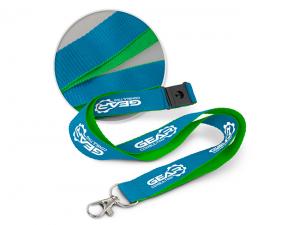 Zweifarbige Polyester-Lanyards