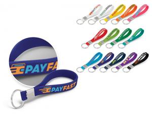 Silicone Strap Key Tags - Debossed