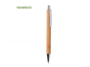 Bamboo Pens With Chrome Accents
