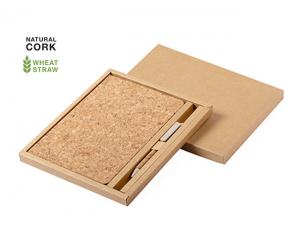 Cork Spiral Notebook And Pen Gift Sets (A5)