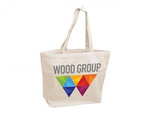 Full Colour Printed Calico Canvas Bags With Gusset (340gsm)