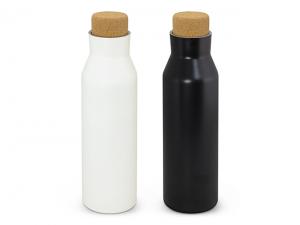Doppelwandige Getränkeflaschen mit Korkdeckel (630 ml)