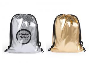Silver And Gold Drawstring Backpacks