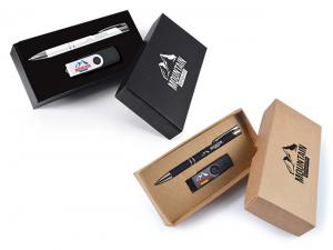 Aluminium Pen and Swivel Flash Drive (8GB) Gift Sets