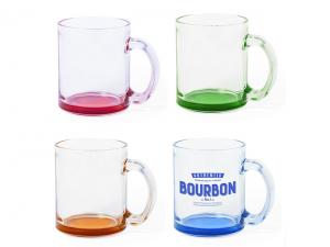 Colourful Glass Mugs (350ml)