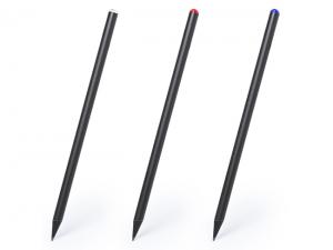 Black Wooden Pencils With Colourful Accent