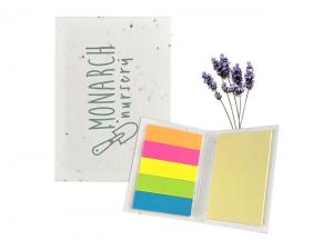 Lavender Seeded Sticky Note Pads
