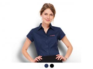 Kurzärmlige Arbeitshemden für Damen (140 g/m²)